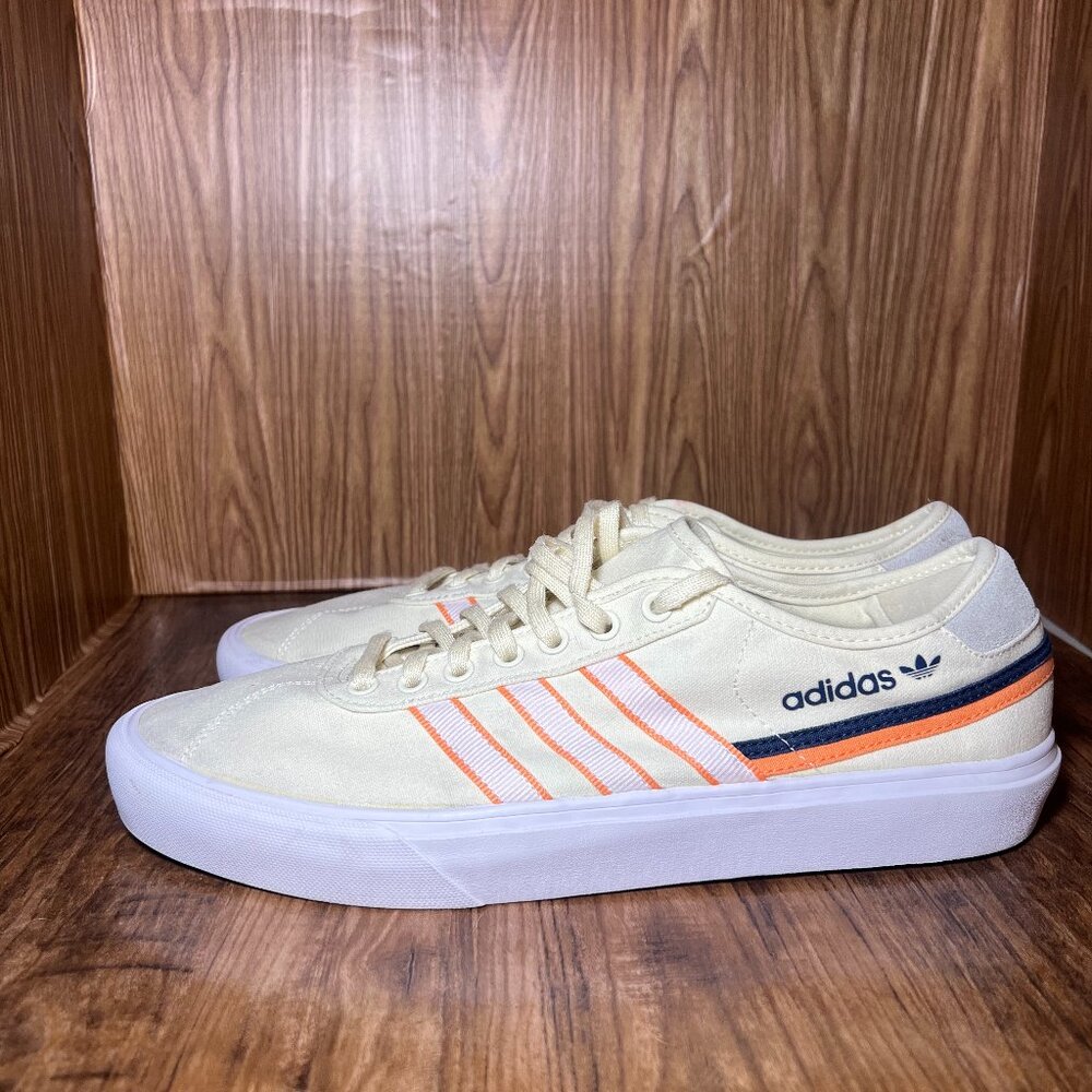 Adidas Delpala 'Cream White Screaming Orange' men's size 13
